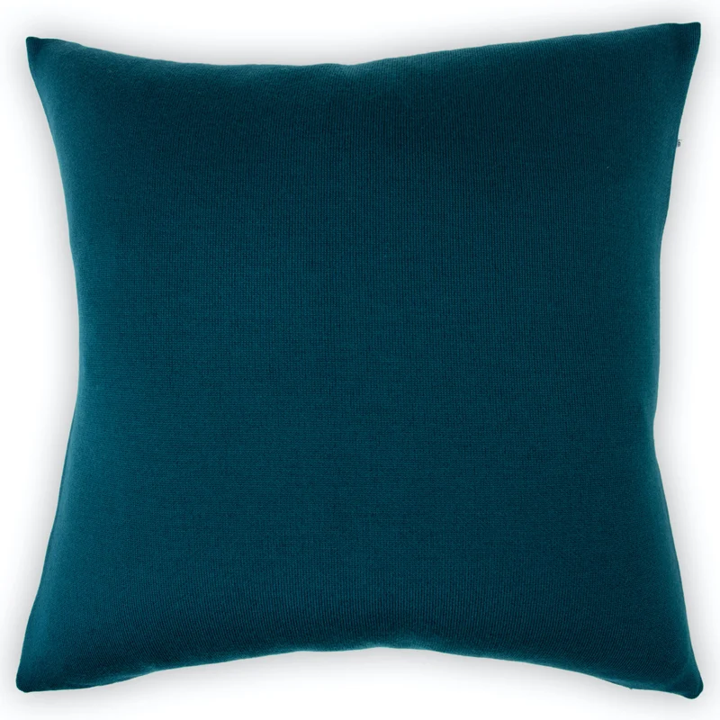 Kissenhülle 60x60cm uni, petrol/indigo