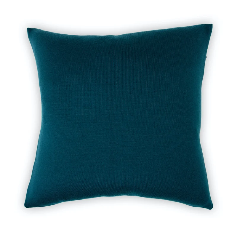 Kissenhülle 50x50cm uni, petrol/indigo