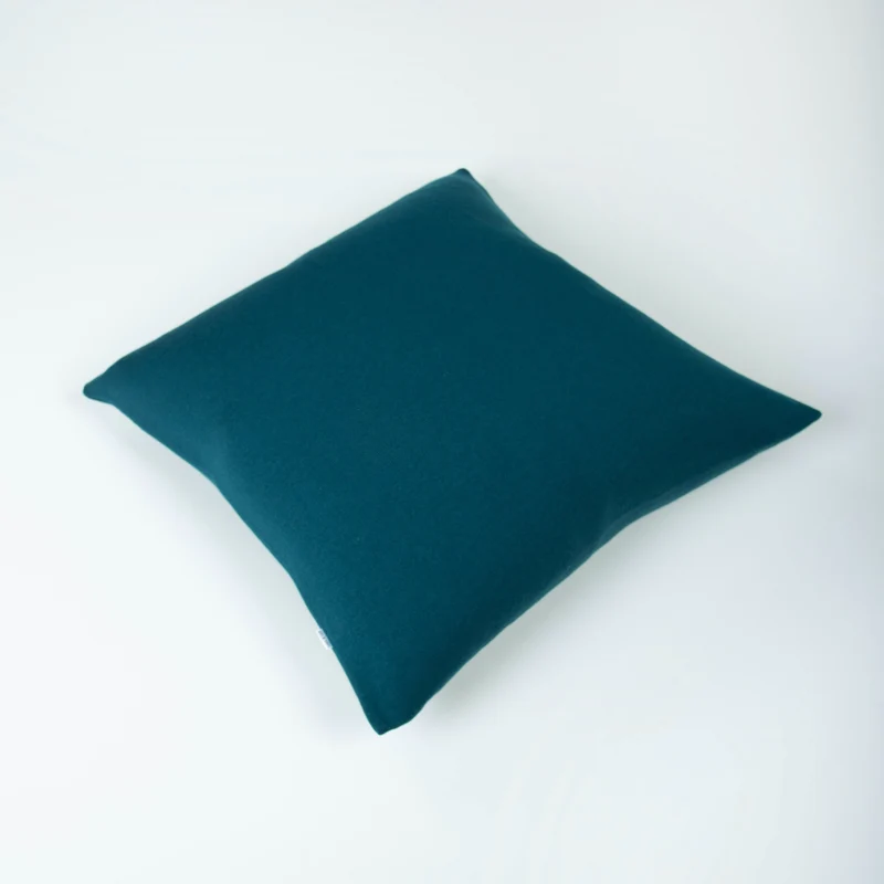 Kissenhülle 50x50cm uni, petrol/indigo