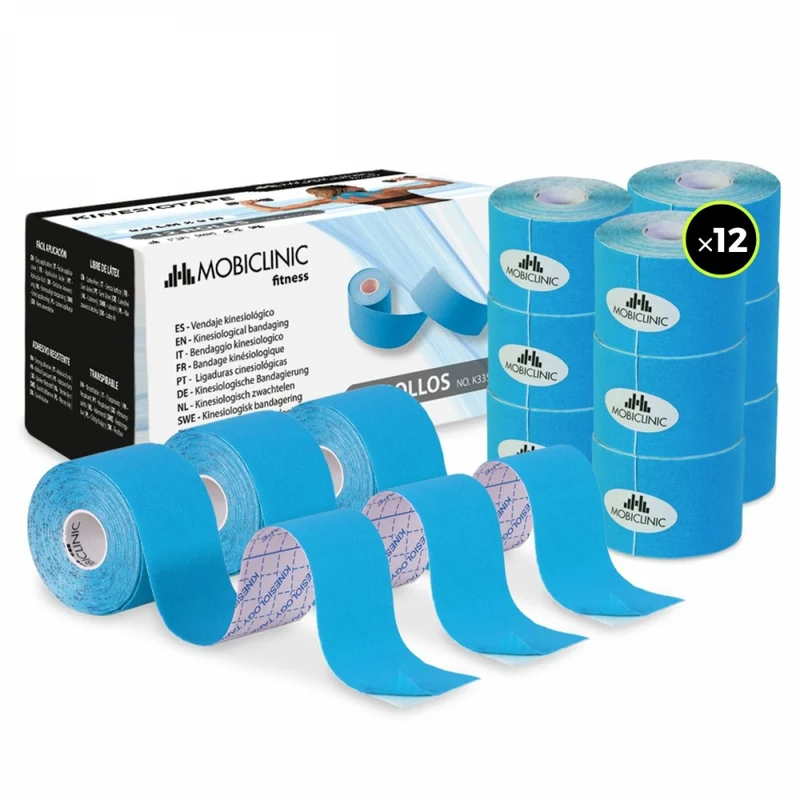 Kinesio Tape| 5cm x 5m | 12 Einheiten | Mobiclinic