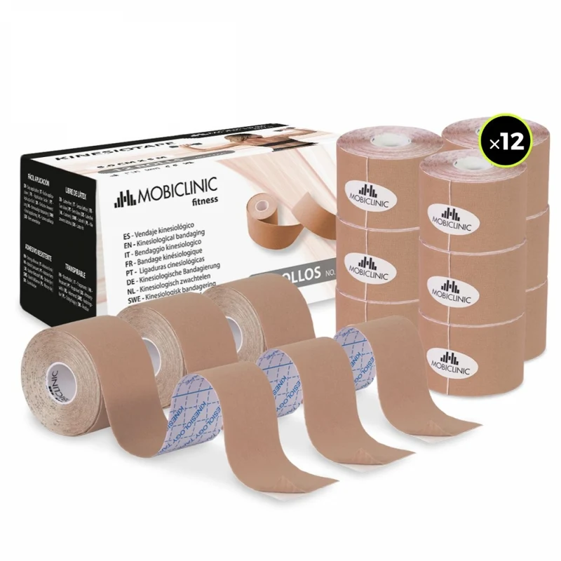 Kinesio Tape| 5cm x 5m | 12 Einheiten | Mobiclinic