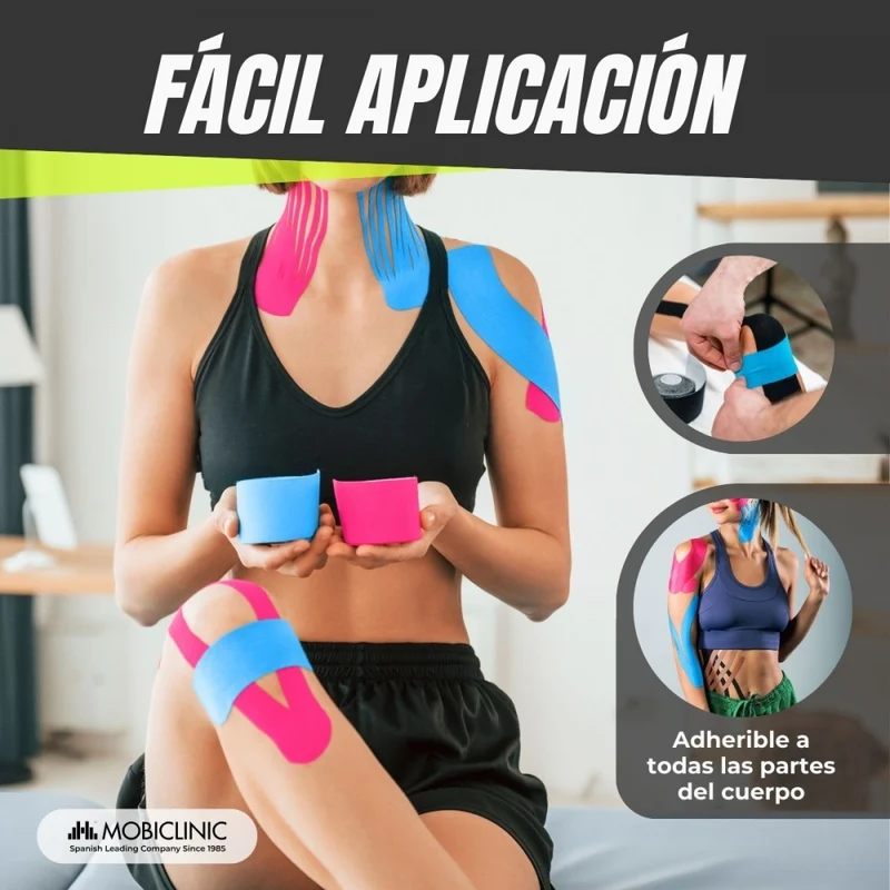 Kinesio Tape| 5cm x 5m | 12 Einheiten | Mobiclinic