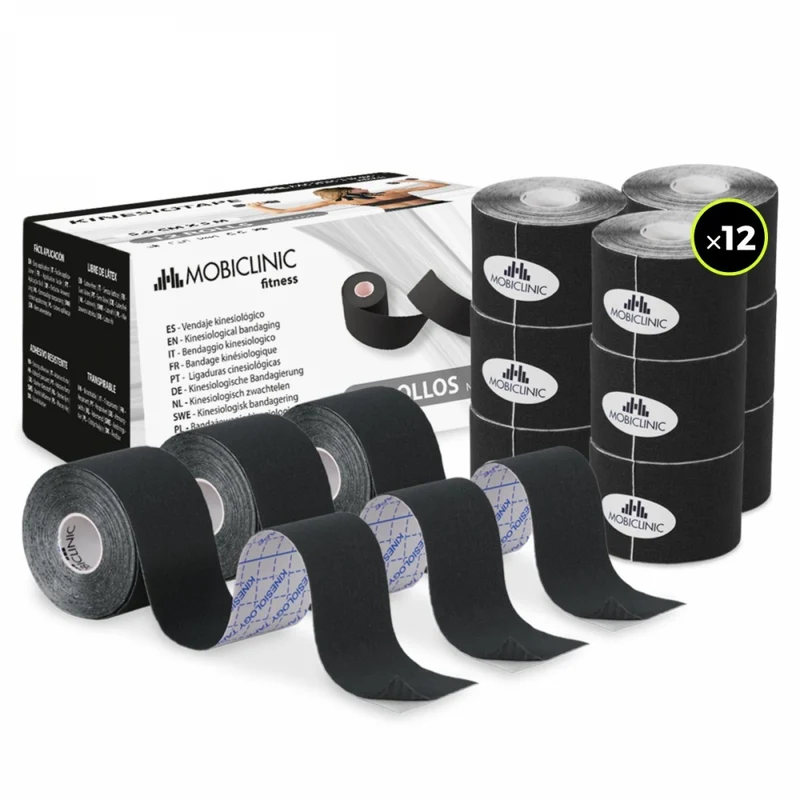 Kinesio Tape| 5cm x 5m | 12 Einheiten | Mobiclinic