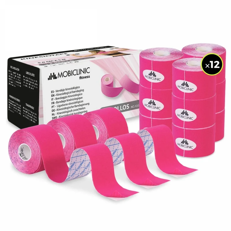 Kinesio Tape| 5cm x 5m | 12 Einheiten | Mobiclinic