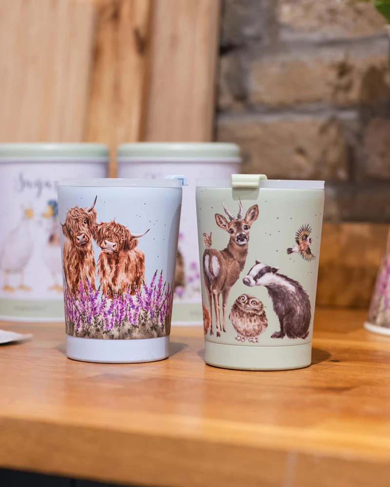 Waldtiere Thermosbecher To Go "Woodland" von Wrendale Designs