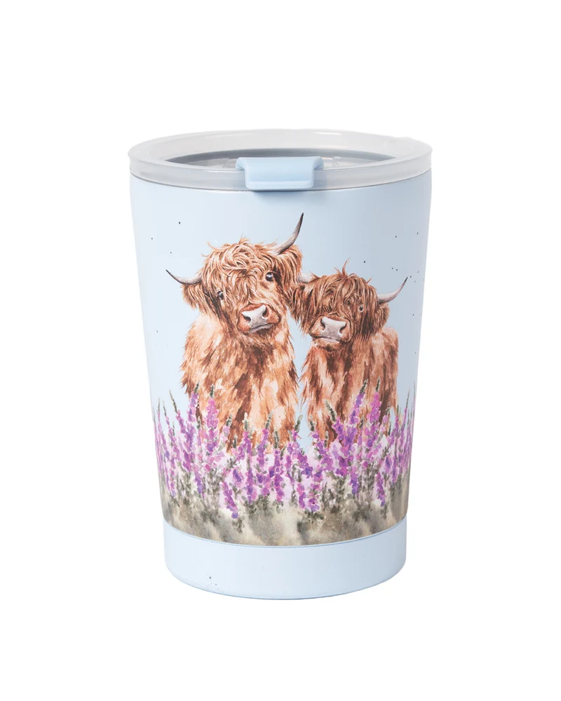 Hochlandkuh Thermosbecher To Go "Highland Cow" von Wrendale Designs