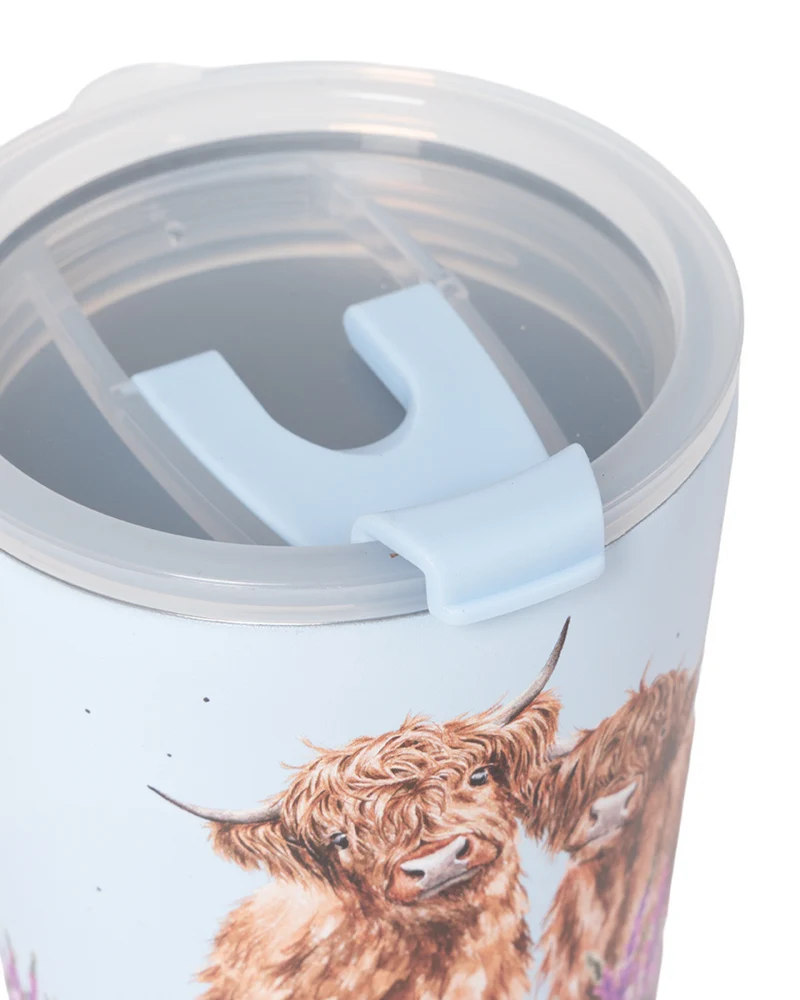 Hochlandkuh Thermosbecher To Go "Highland Cow" von Wrendale Designs