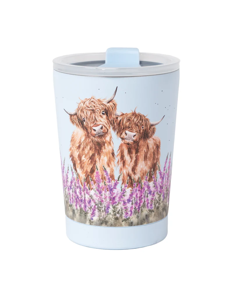Hochlandkuh Thermosbecher To Go "Highland Cow" von Wrendale Designs