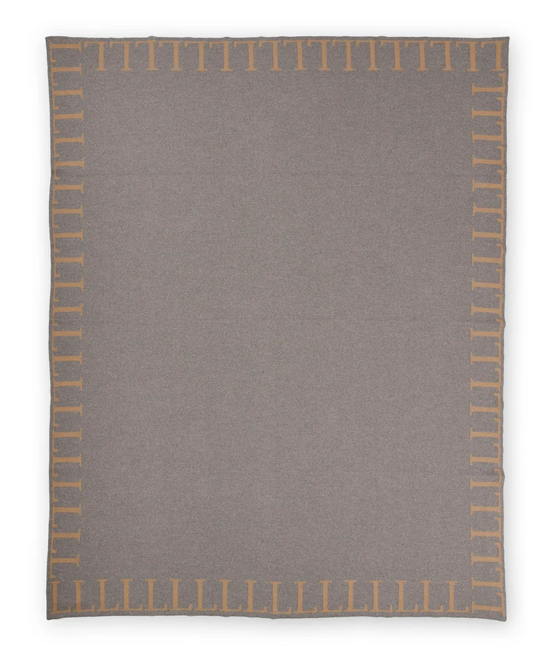 Decke 140x180cm LLLL, beige/camel