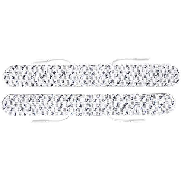Lange Rückenelektrode - 33x4 cm - 2 Stück - passend zu axion, Prorelax, Promed - 2mm Steckanschluss