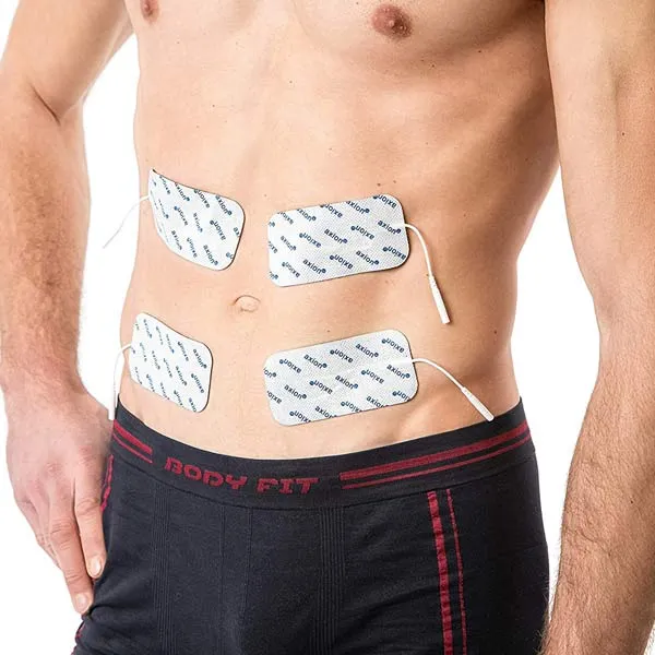 Elektroden - 10x5 cm - 20 Stück - passend zu axion, Prorelax, Promed, Auvon - 2mm Steckanschluss