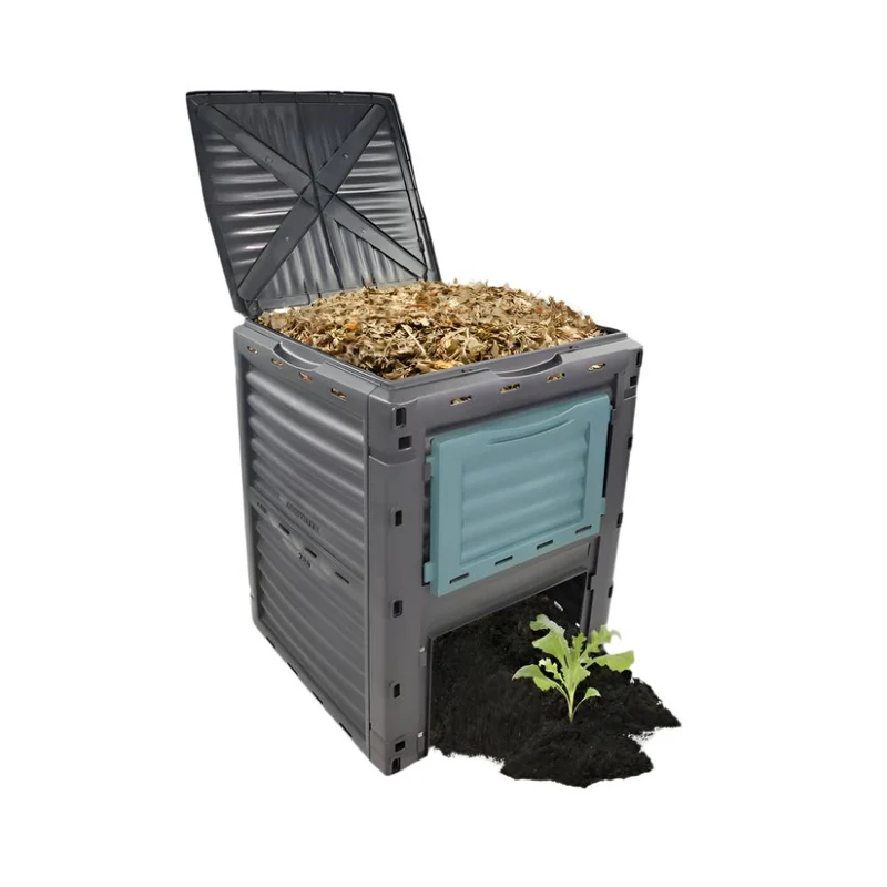 Komposter | Abfalltransformator | Für den Garten | Ohne Werkzeug | Umweltfreundlich | 300 Liter | BioBin | Mobiclinic
