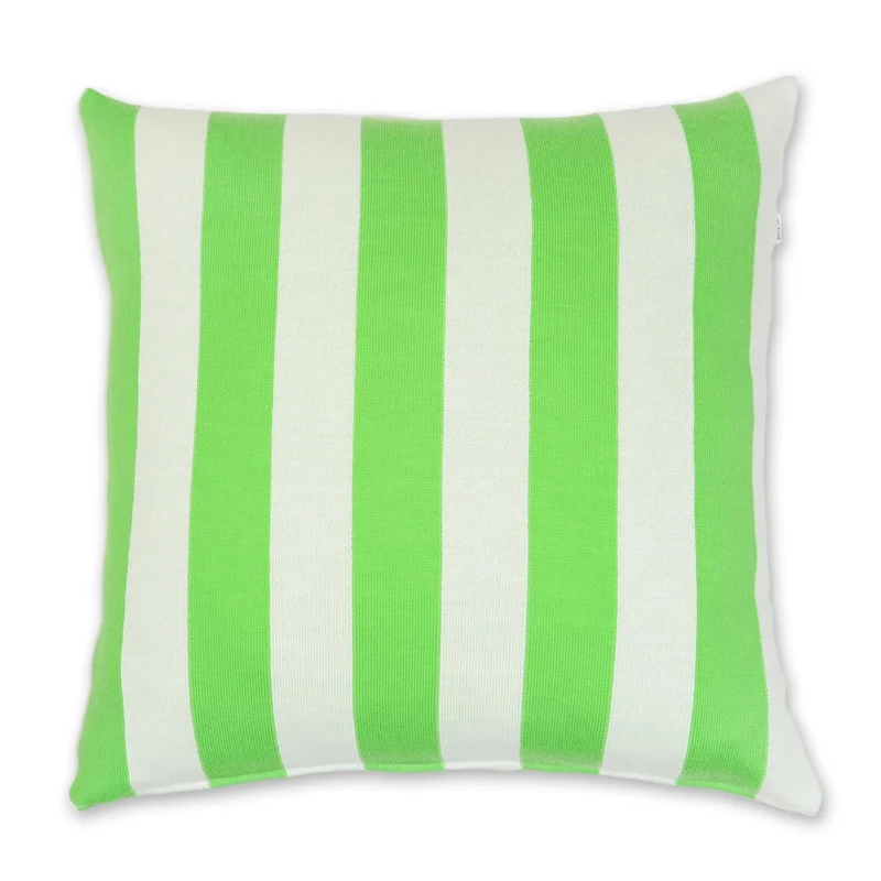 Kissenhülle 50x50cm Stripes, hellgrün/weiß
