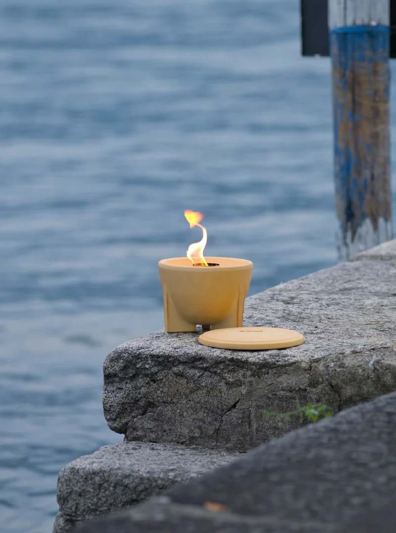 Schmelzfeuer mit Deckel, CeraNatur (Outdoor)