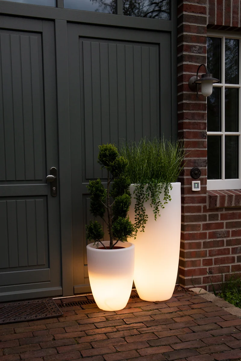 Beleuchteter Blumentopf XL