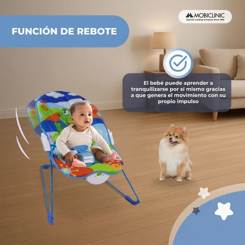 Babyhängematte | Arco Interaktiv | Liegend | Mit Gurt | Vibration | Musik | Flash | Mehrfarbig | Mobiclinic