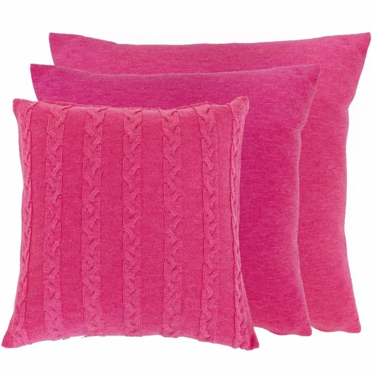 Kissenhülle 60x60cm uni, magenta