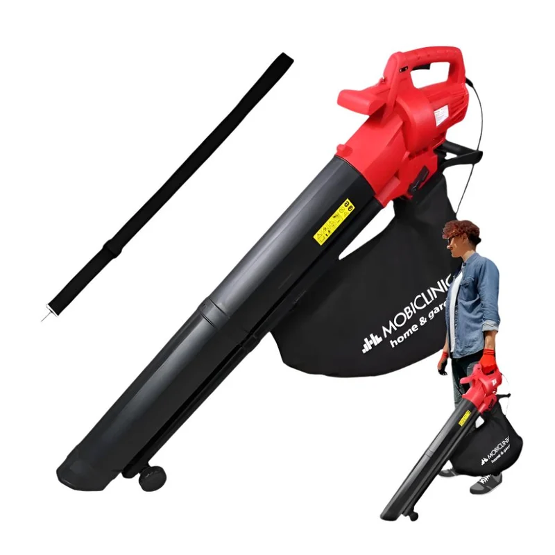 Elektro-Laubsauger/Laubbläser | 900W | 3 in 1 | Garten | 6 Geschwindigkeiten | Mobiclean | Mobiclinic