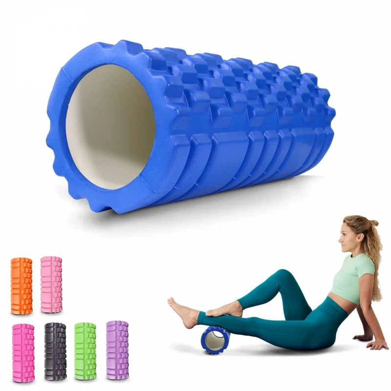Massagerolle | Schaumgummi | 14 x 33 cm | Vielseitig | Leicht | Verhindert Verletzungen | Orange | FitRoller | Mobiclinic