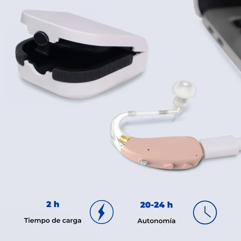 Tonverstärker | 3 Rauschunterdrückungsmodi | 5 Lautstärkestufen | 360-Grad-Drehung | Diskret | EarPlus 1 | Mobiclinic