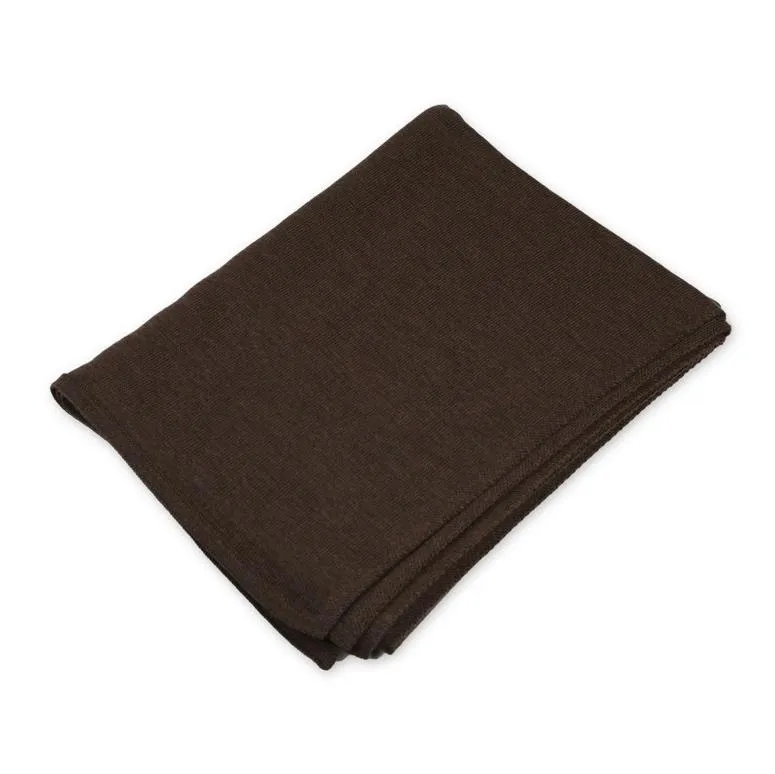 Decke 140x180cm RL uni, braun