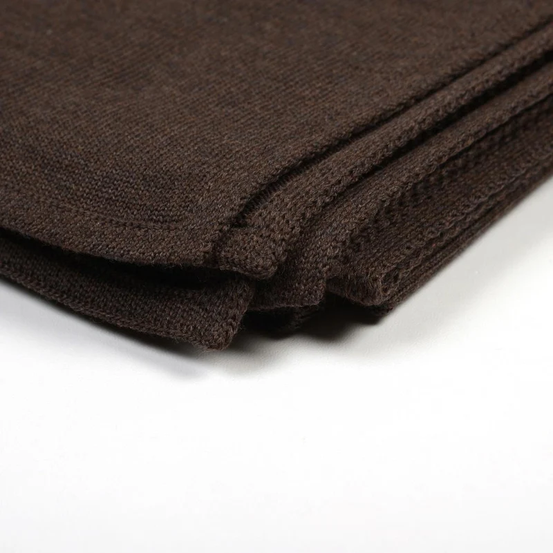 Decke 140x180cm RL uni, braun