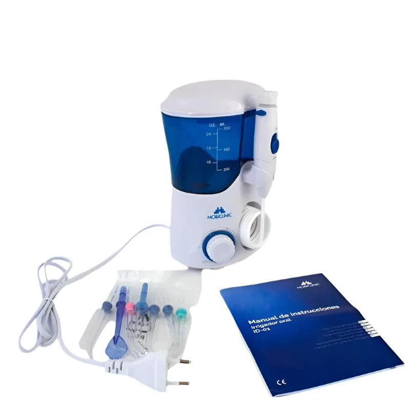 Zahndusche | 7 Funktionsköpfe | 600 ml Fassungsvermögen | Mobiclinic