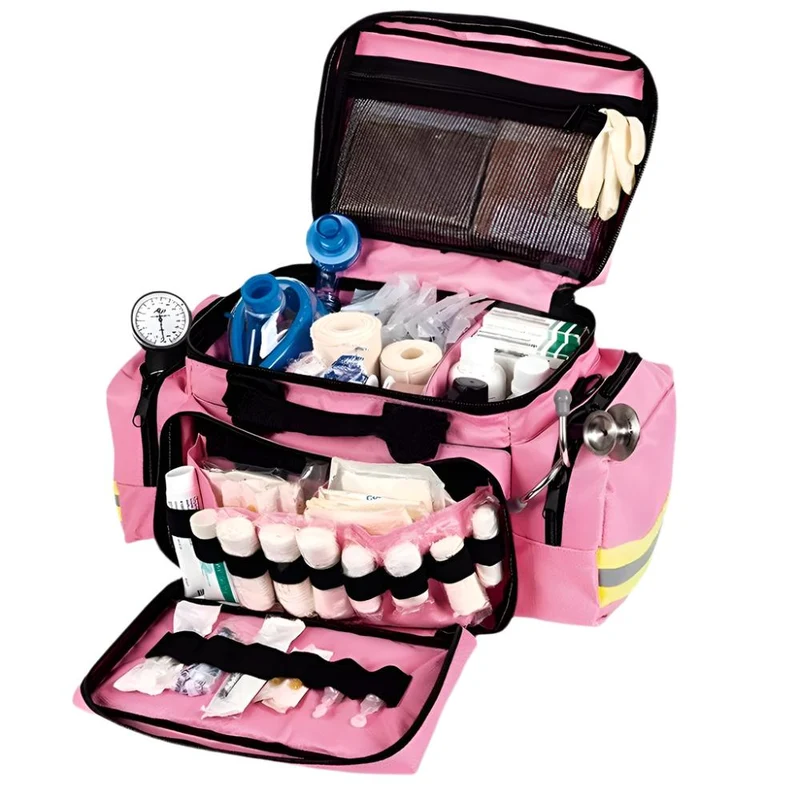 Notfalltasche | Geräumig | Robust | Leicht | Rosa | Mobiclinic