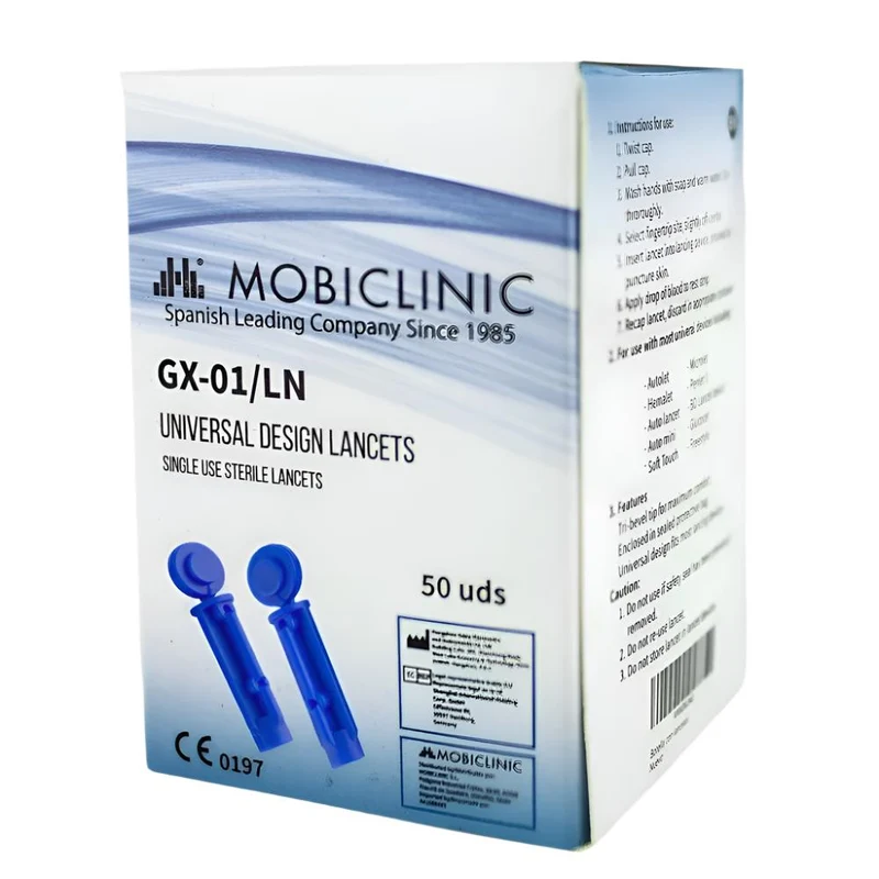 Lanzetten | 50er Pack | Universal für Blutzuckermessgerät | Mobiclinic