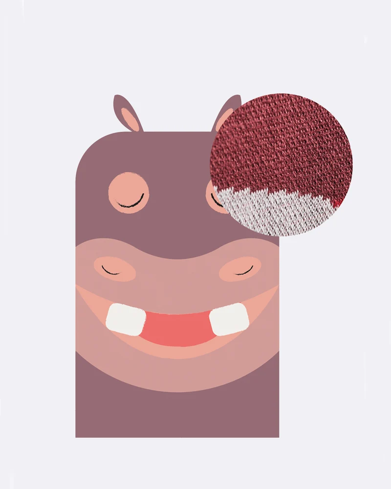 Kinderdecke Hippo