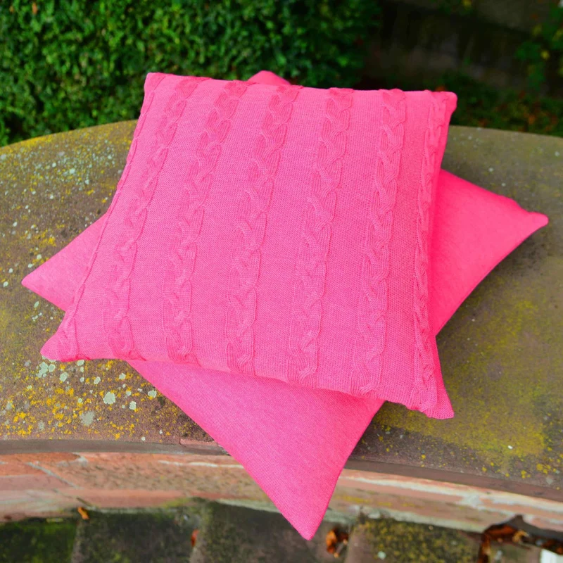 Kissenhülle 50x50cm uni, magenta