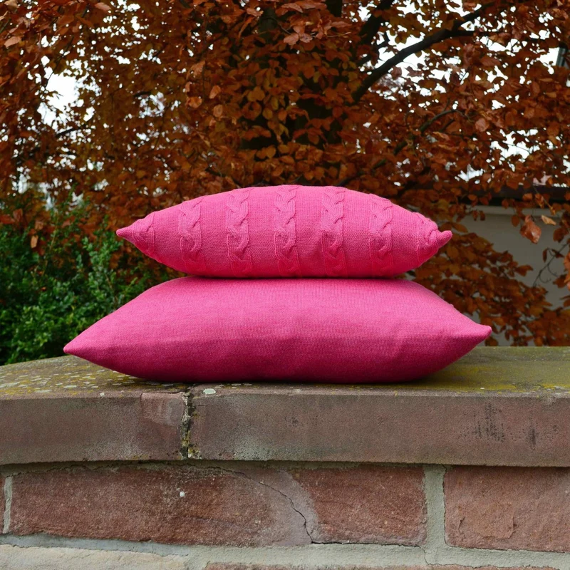 Kissenhülle 50x50cm uni, magenta