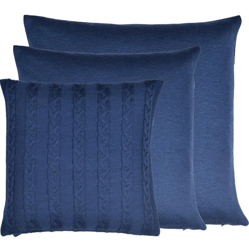 Kissenhülle 60x60cm uni, blau