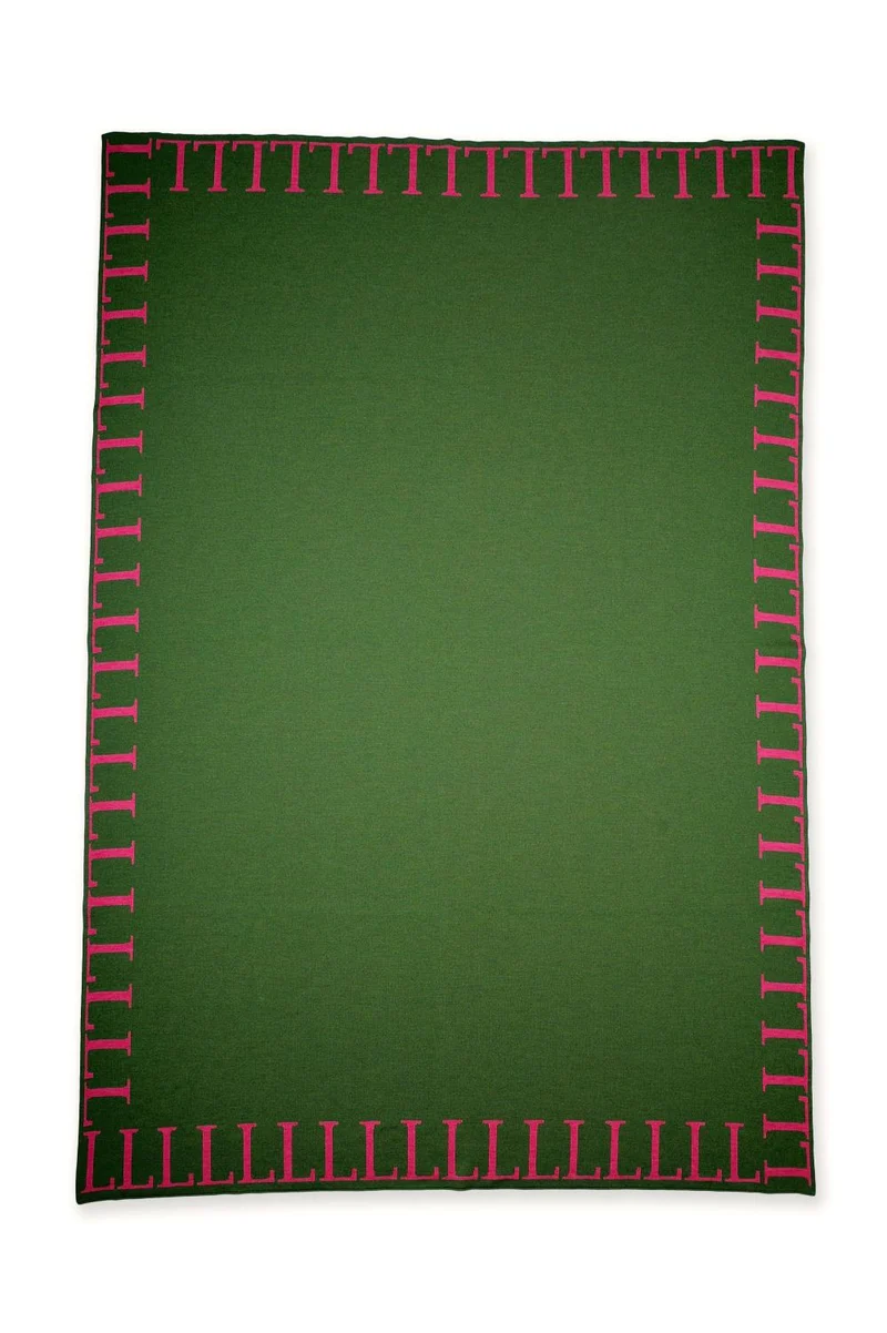 Decke 140x180cm LLLL, grün/magenta