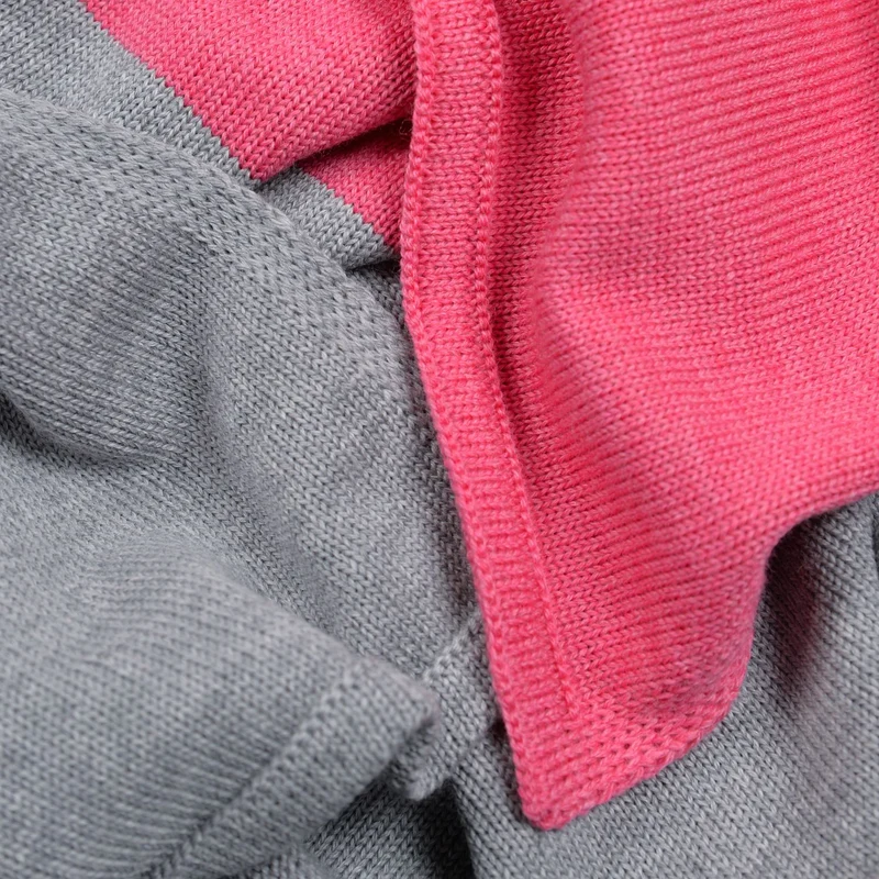 Decke 140x180cm Domino, grau/magenta