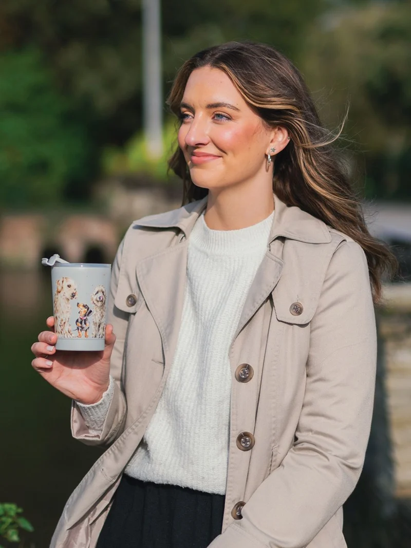 Hunde Thermosbecher To Go "A Dog's Life" von Wrendale Designs