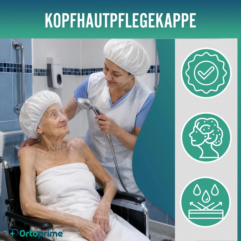 Wiederverwendbare Duschhaube Waschbar Atmungsaktiv | Einheitsgröße