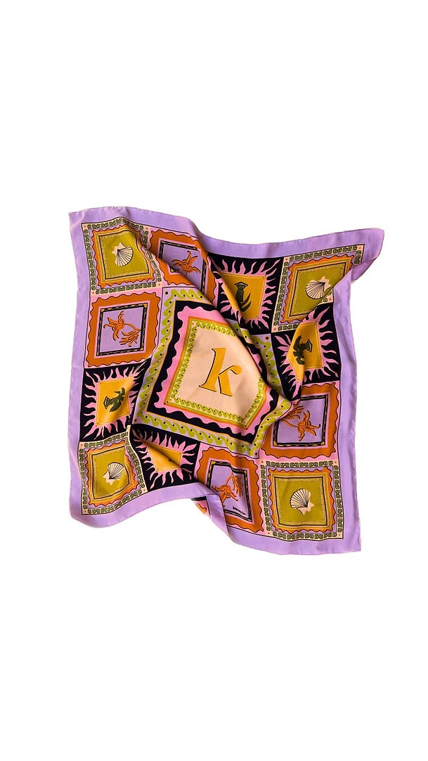 silk scarf - borghese icon