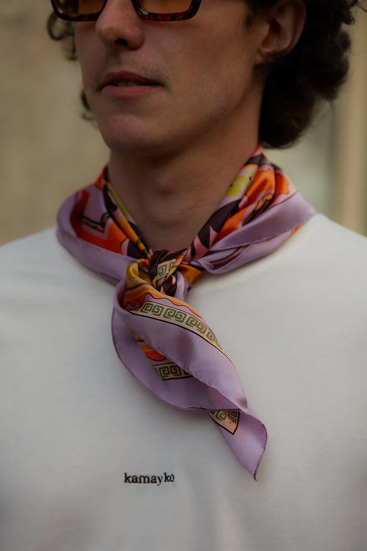 silk scarf - borghese icon