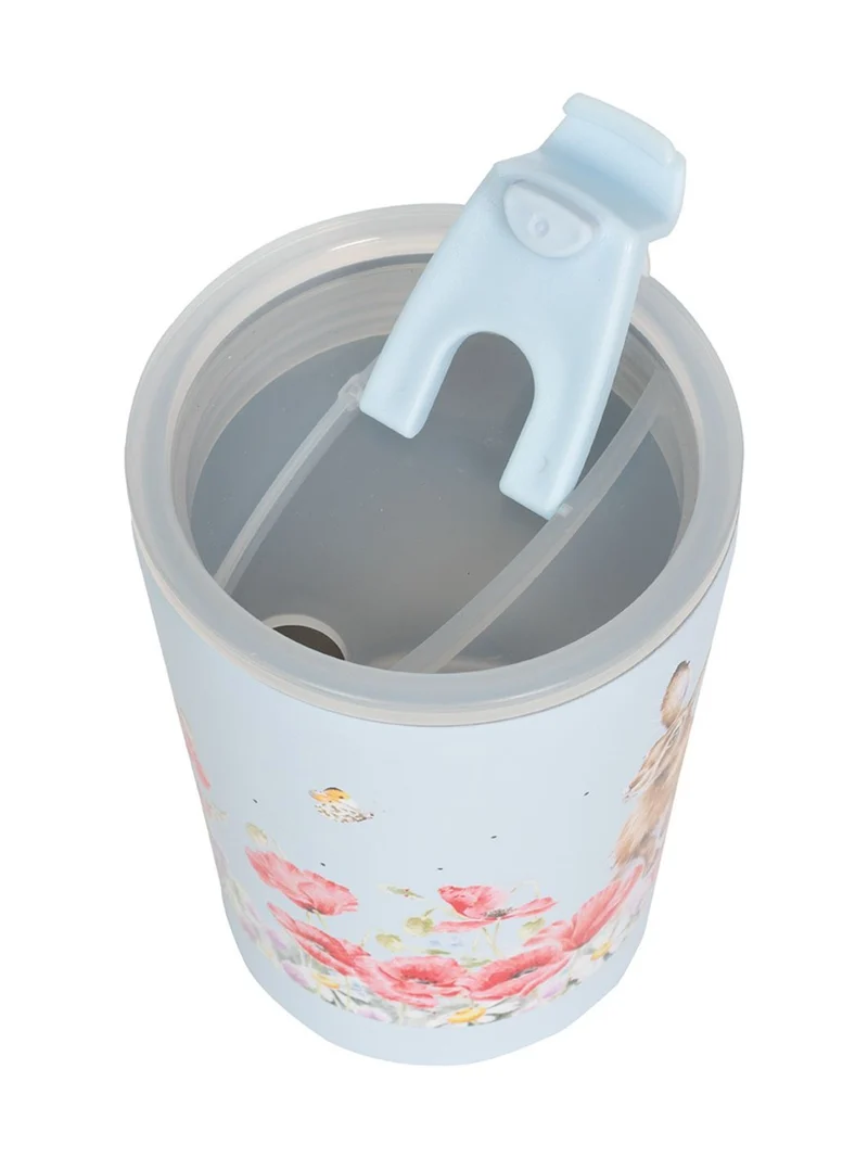 Hasen Thermosbecher To Go "Field of Flowers" von Wrendale Designs