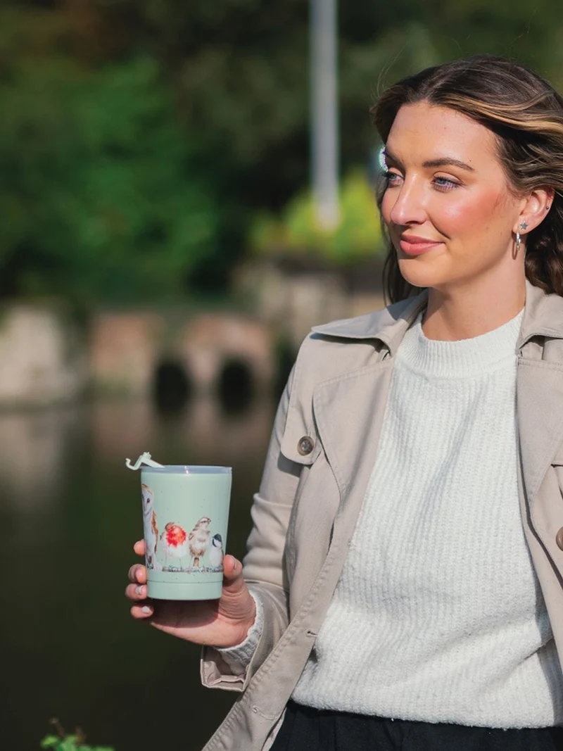 Vogel Thermosbecher To Go "Variety of Life" von Wrendale Designs