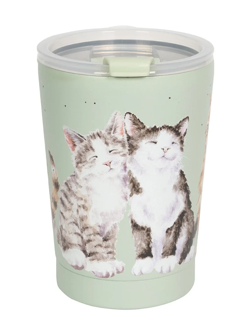 Katzen Thermosbecher To Go "Feline Friends" von Wrendale Designs