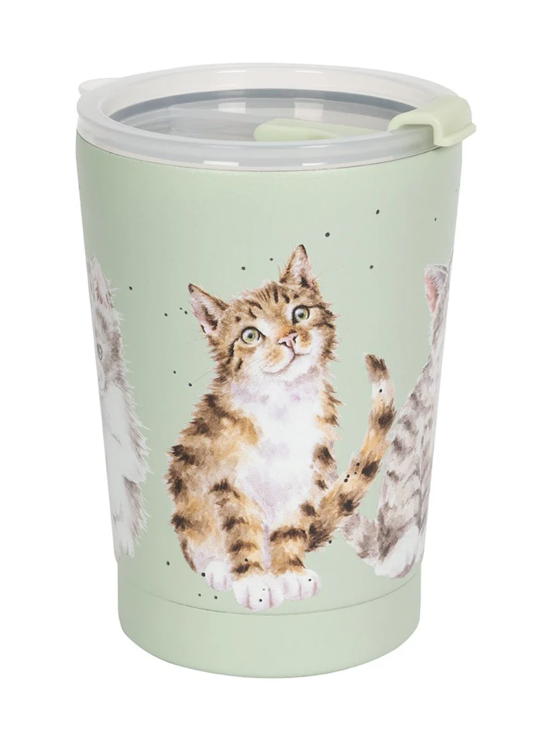 Katzen Thermosbecher To Go "Feline Friends" von Wrendale Designs