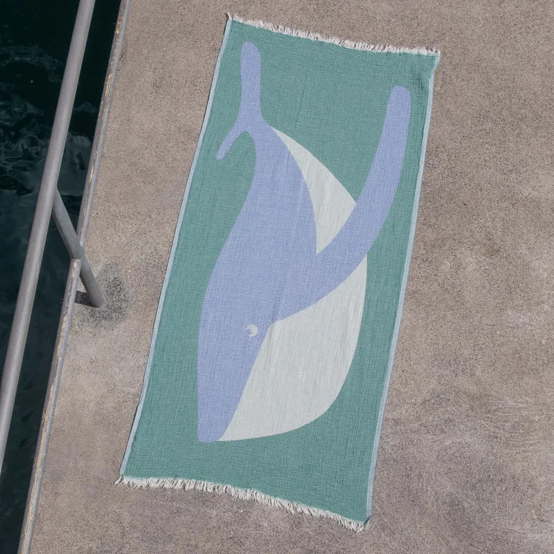 Beach Towel - Whale