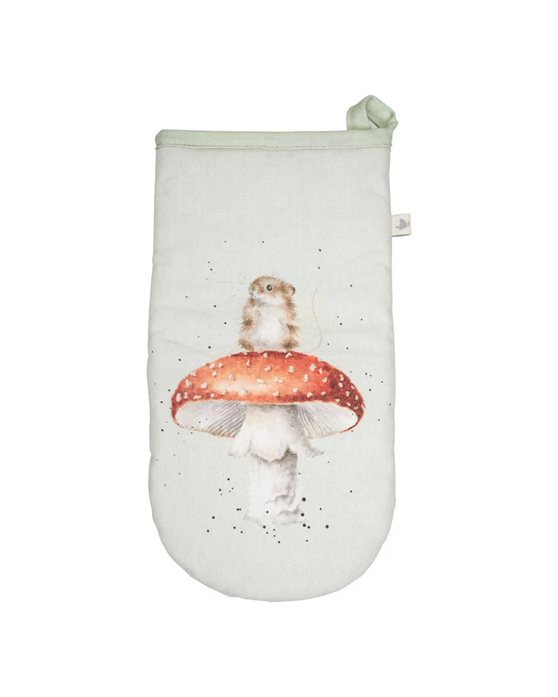 Ofenhandschuh Gartenmaus auf Fliegenpilz Wrendale Designs