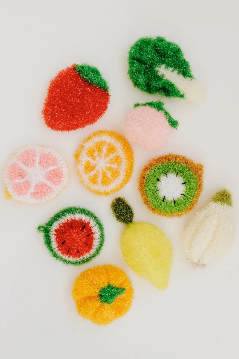 Crochet Sponge - Fruits & Veggies