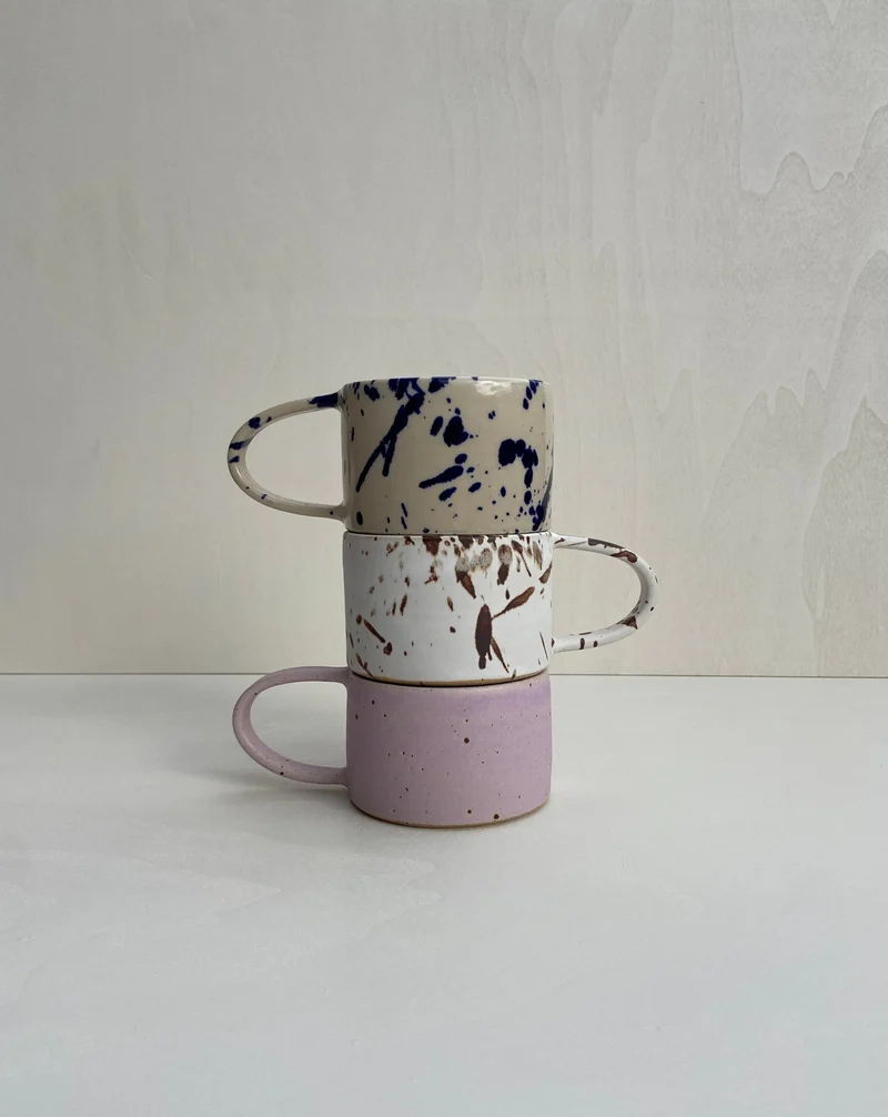 KERAMIKBECHER, PURPLE STAIN