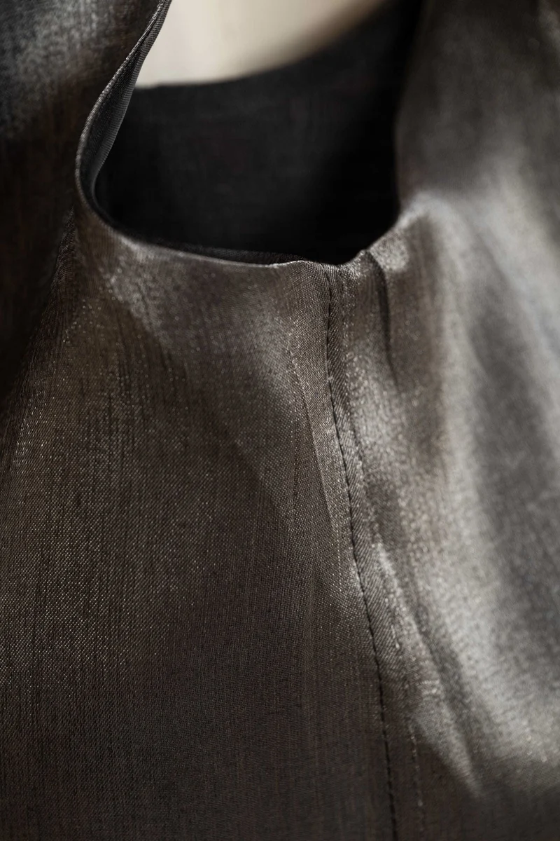 Bag - LATIFA glossy - Black/Silver