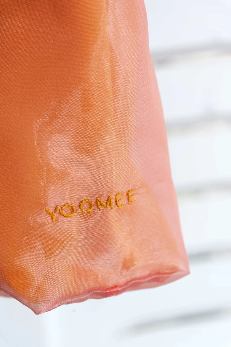 Bag - LATIFA glossy - Coral/Yellow