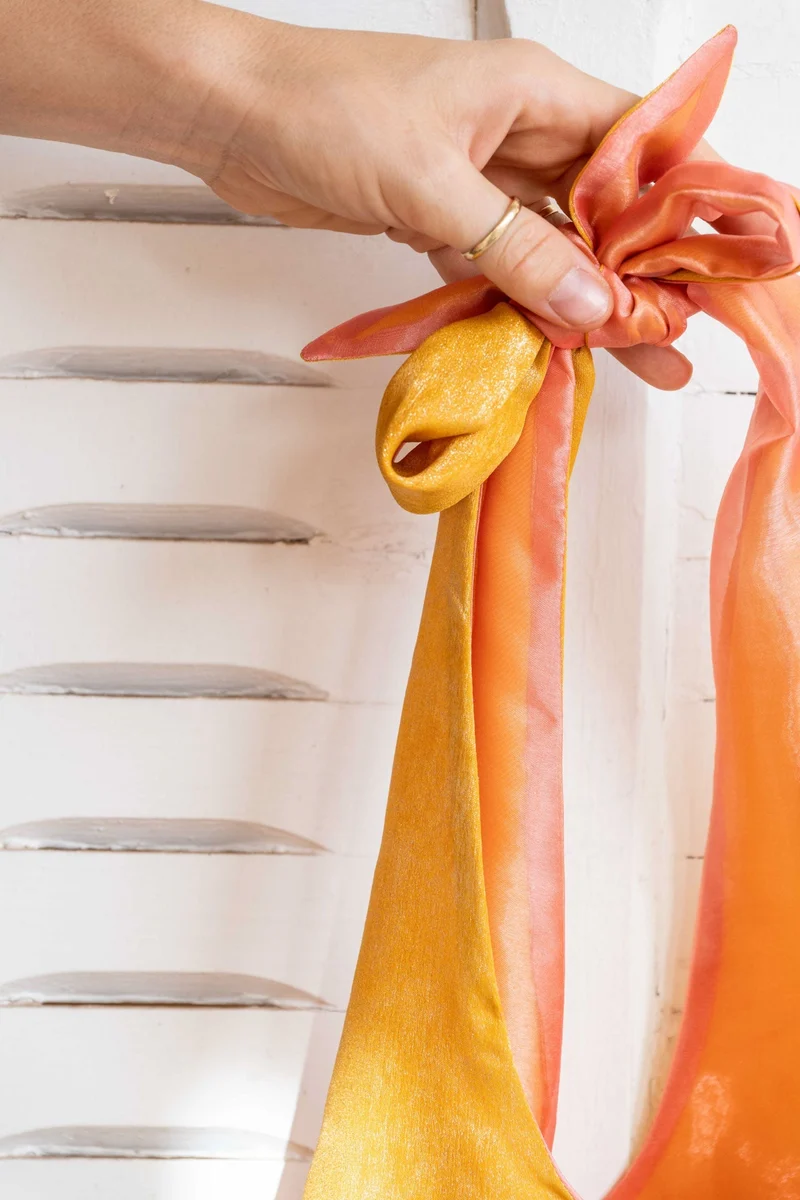 Bag - LATIFA glossy - Coral/Yellow